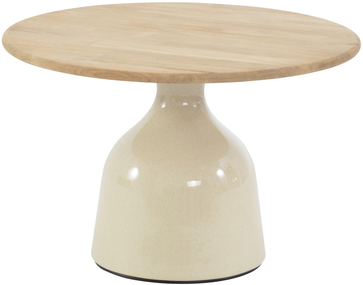 June lounge tuintafel hoogglans keramiek creme 60xH40 cm 4 Seasons Outdoor