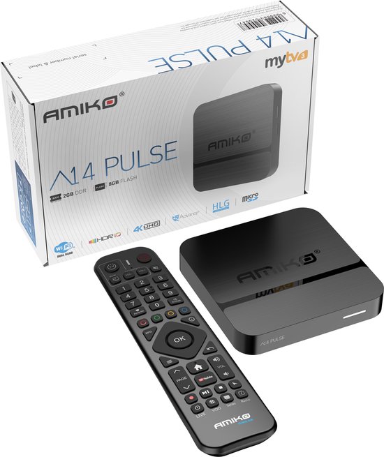 Amiko A14 PULSE 4K UHD Streaming Box | bol