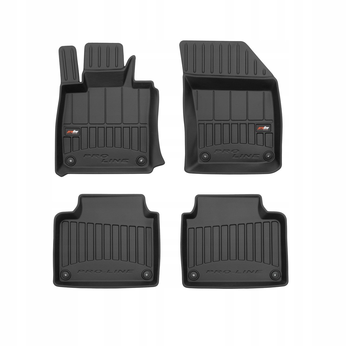 FROGUM PROLINE 3D Set - Rubberen Automatten + Kofferbakmat - Geschikt voor VOLVO S90 Sedan (vanaf 2016) - Zwart
