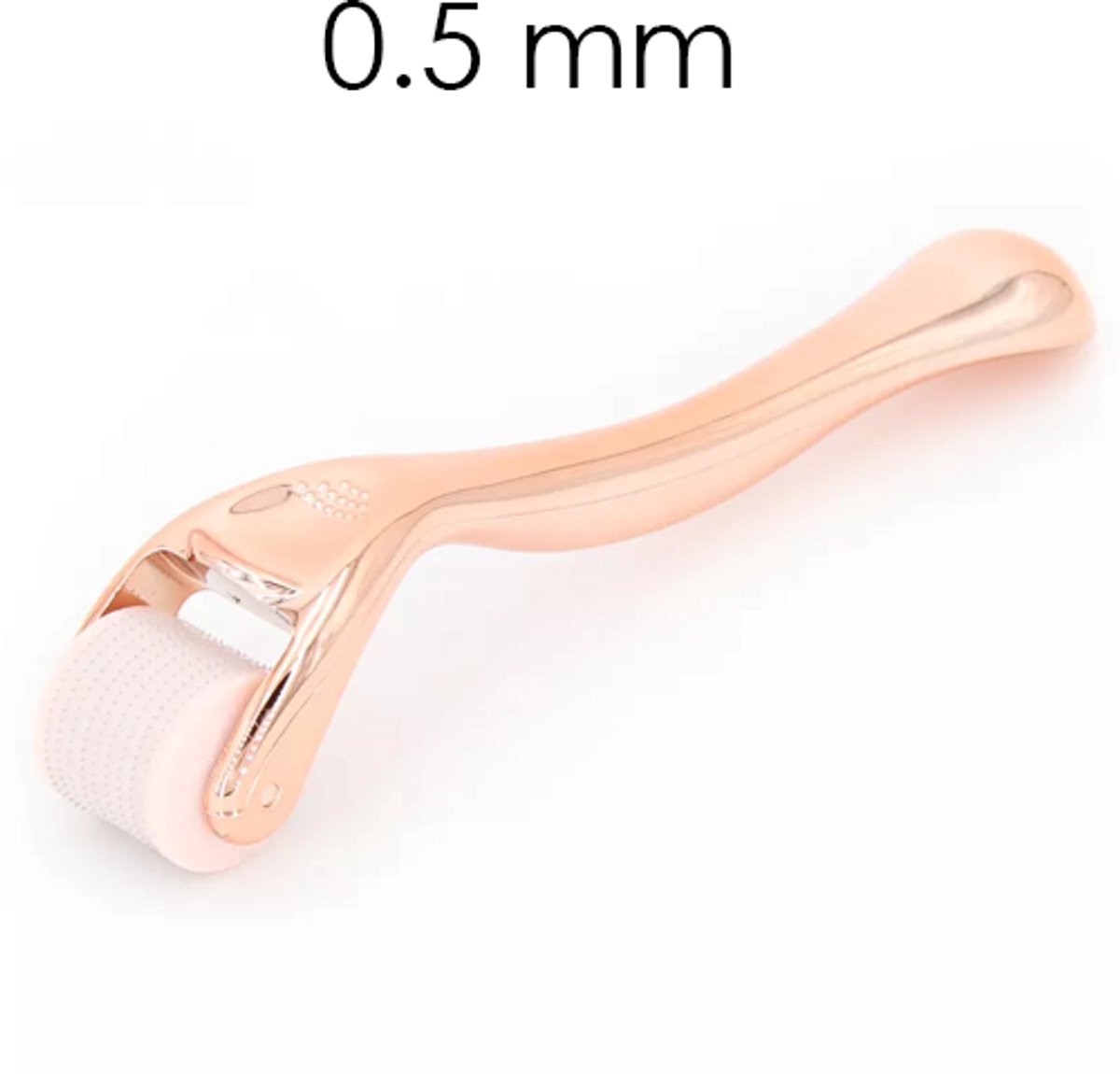Dermarolling - Titanium dermaroller - roze 0.5mm - 540 actie - premium Rose gold - 0.5mm incl. Beschermkap en Opbergdoosje - dermaroller haargroei - dermaroller 0.5mm