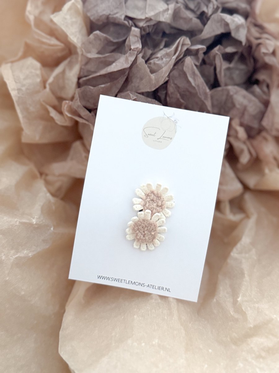 Antislip Haarspeldje - Cozy Flowers - Haarspeldjes voor Baby & Newborn - Haaraccessoires voor Kinderen en Meisjes