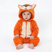 JAXY Baby Onesie - Carnavalskleding Kinderen - Verkleedkleren Jongen en Meisje - Verkleedkleding - Romper - EU 104/110 (label 120) - Vos