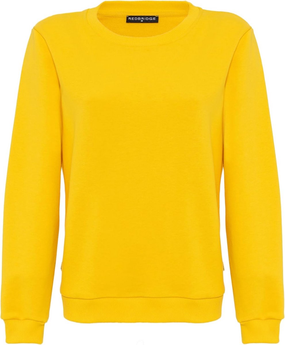 Dames Sweater met Ronde Hals - Comfortabele Basic Trui met Losse Pasvorm