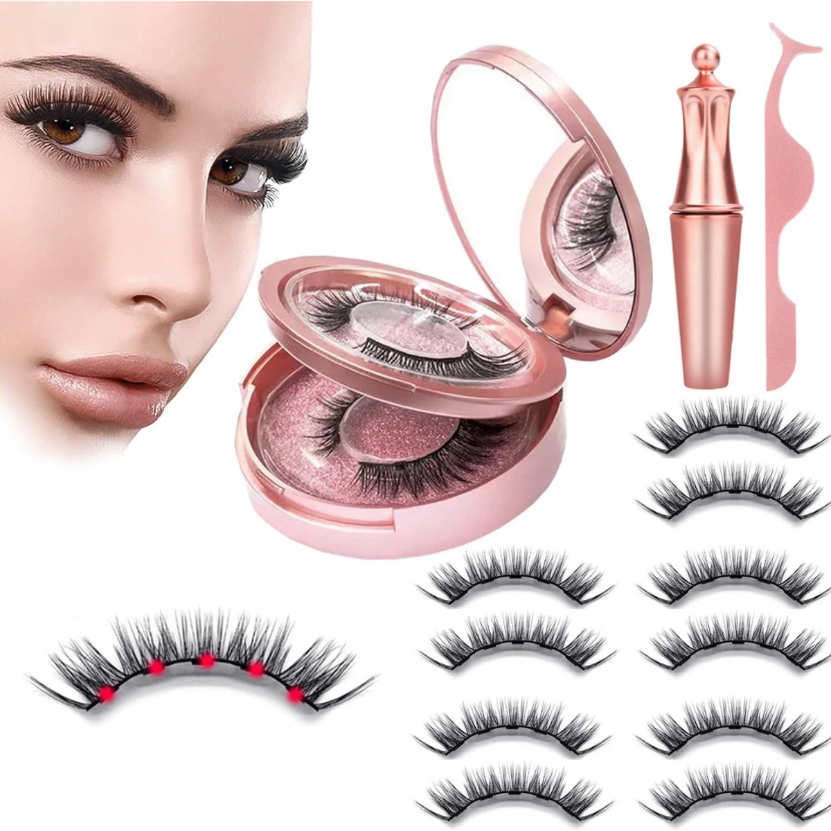 Magnetische Wimpers zonder Eyeliner - Nep Wimpers Set - Lash Lift Kit
