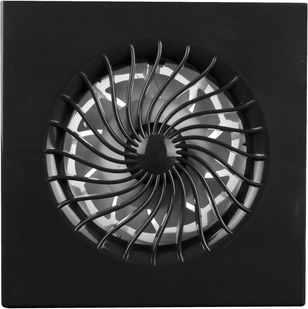 Badkamerventilator 100 mm met Vochtsensor en Terugslagklep Anthraciet