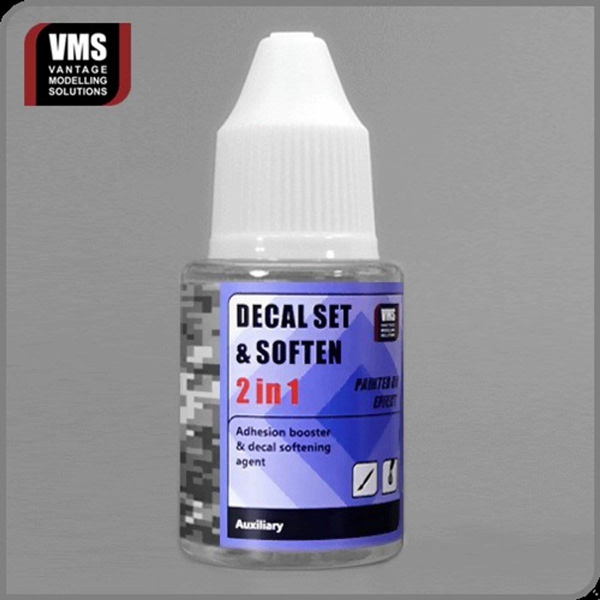 VMS Decal Set & Soften 2-in-1 – Decalvloeistof voor Modelbouw (1 Flesje) VMS-698
