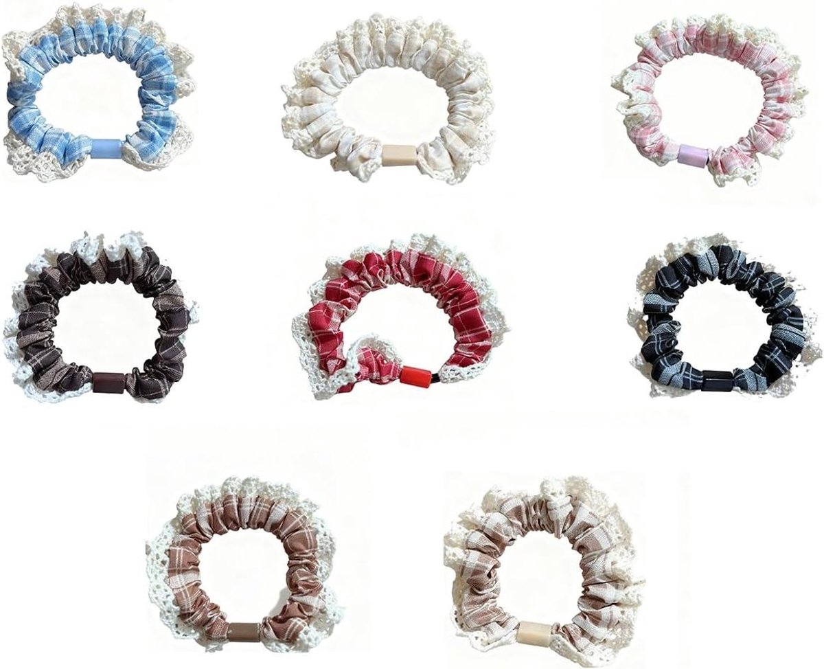 Haarelastiekjes voor dames - Idyllische wind haaraccessoires - Gebroken bloemen design