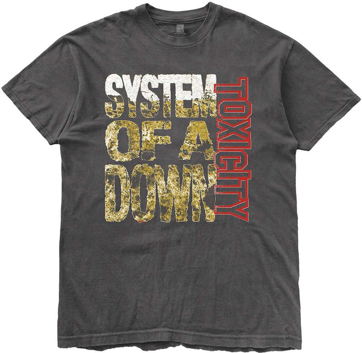 System Of A Down - Toxicity Stack Heren Tshirt - XL - Grijs