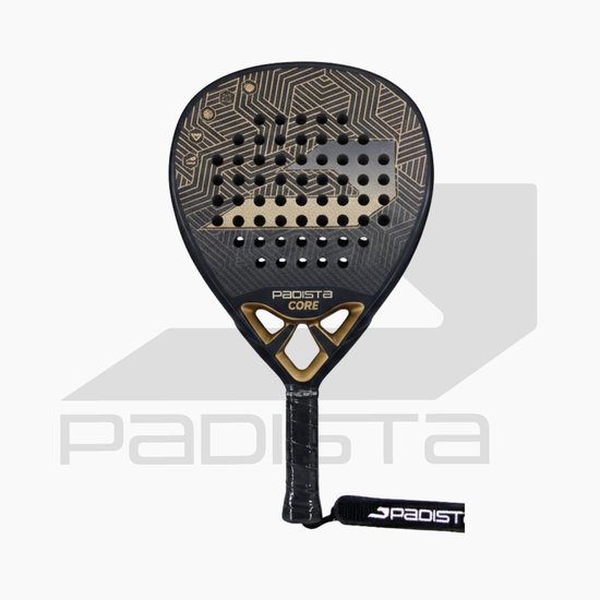 Padista Core Padel racket - Padel - Brons - 3K Carbon - Ruwe Oppervlakte - Druppelvorm