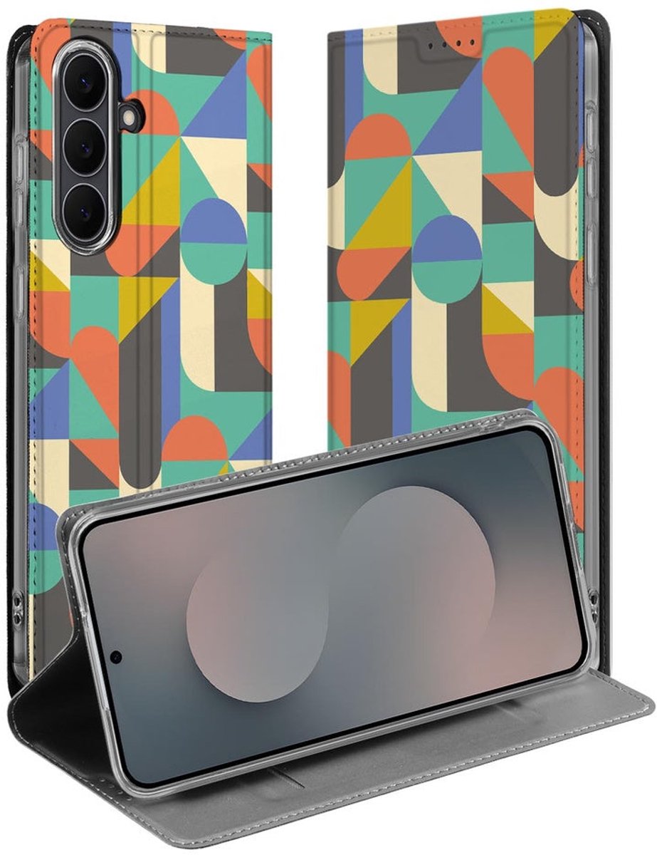 Samsung Galaxy S25 FE Book Cover Funky Retro