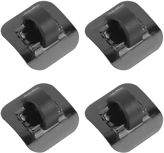 Kabelgeleiding Voor Fietsframe – 4 Stuks Remkabelgeleiding Van Aluminiumlegering – Zelfklevend – Geschikt Voor Mountainbikes – Zwart/rood/blauw/geel (4-pack)