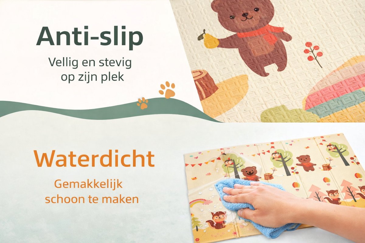 Speelmat Baby, Peuter & Kind 150x200 cm - Zacht & Veilig thumbnail 5