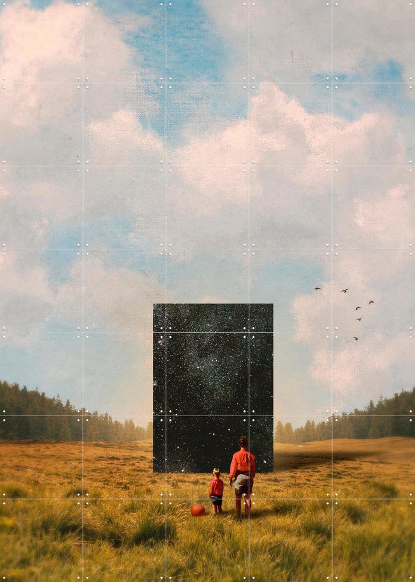 IXXI Son this is the Universe, Fran Rodriguez - 100 x 140 cm - Gratis ophangtool - Grote wanddecoratie en posters - Abstract, Digitale Kunst