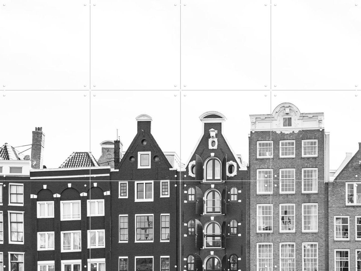 IXXI Amsterdam, Henrike Schenk - 80 x 60 cm - Gratis ophangtool - Grote wanddecoratie en posters - Fotografie, Woonkamer, Gang, Architectuur, Stad