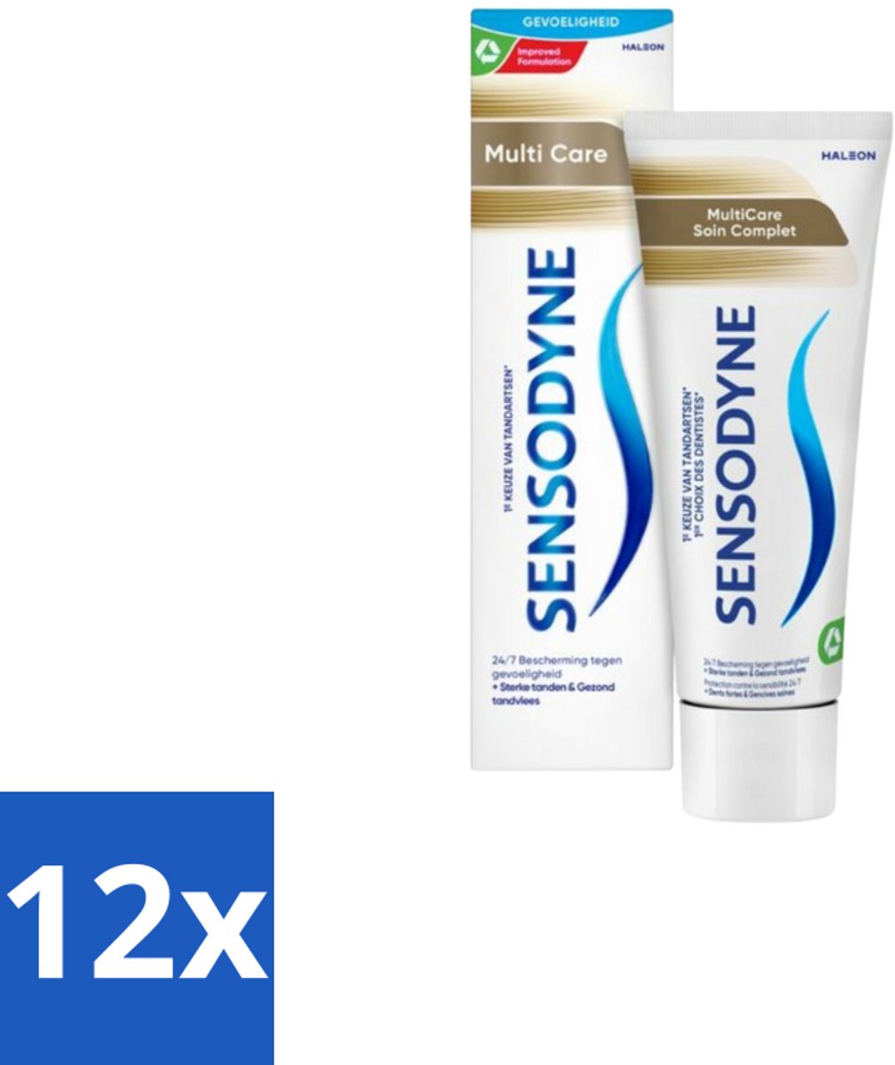 Sensodyne Tandpasta MultiCare 75 ml - Voordeelverpakking - 12 stuks