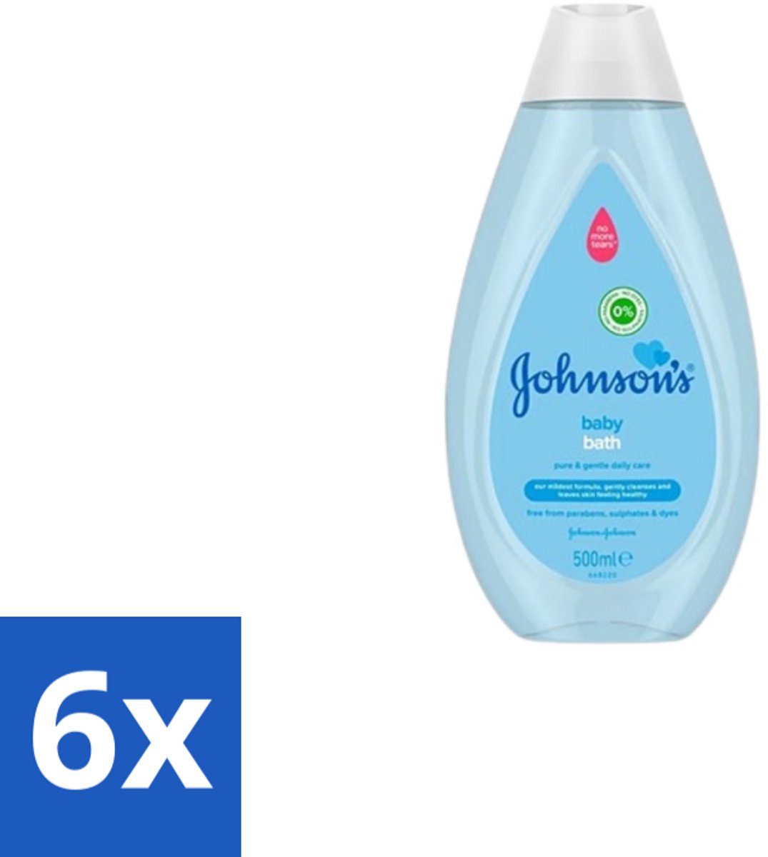 Johnson’s Baby – Badolie – Pure & Gentle – 500 ml - Voordeelverpakking - 6 stuks