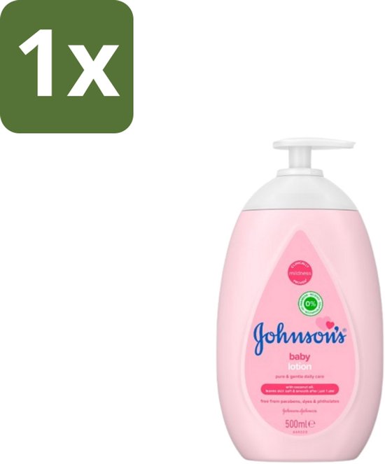 1 x Johnson’s Baby – Bodylotion – Zacht & Verzorgend – 500 ml - Baby Lotion - Baby Hydratatie - Kokosolie Baby - Gevoelige Huid - Babyhuid Verzorging