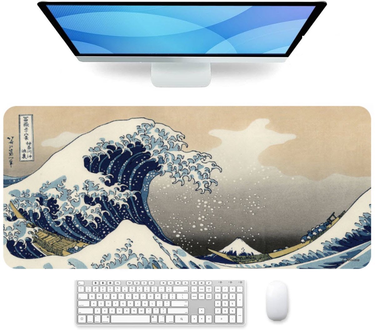 Bol.com Olivivo® Muismat Grote Golf- Gaming Mousepad XXL - Onderlegger - Grote Muismat - 90x40 CM - Bureaulegger - Toetsenbord -... aanbieding