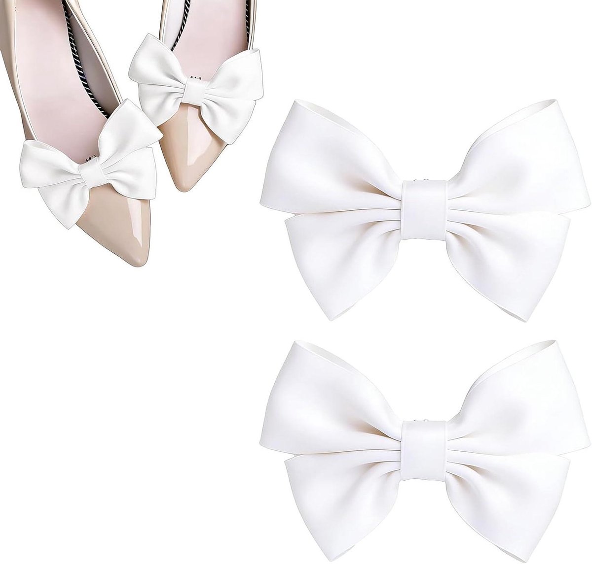 Elegante boog schoenclips - 2 stuks - hakken schoengesp - vrouwen - bruiloft - feest