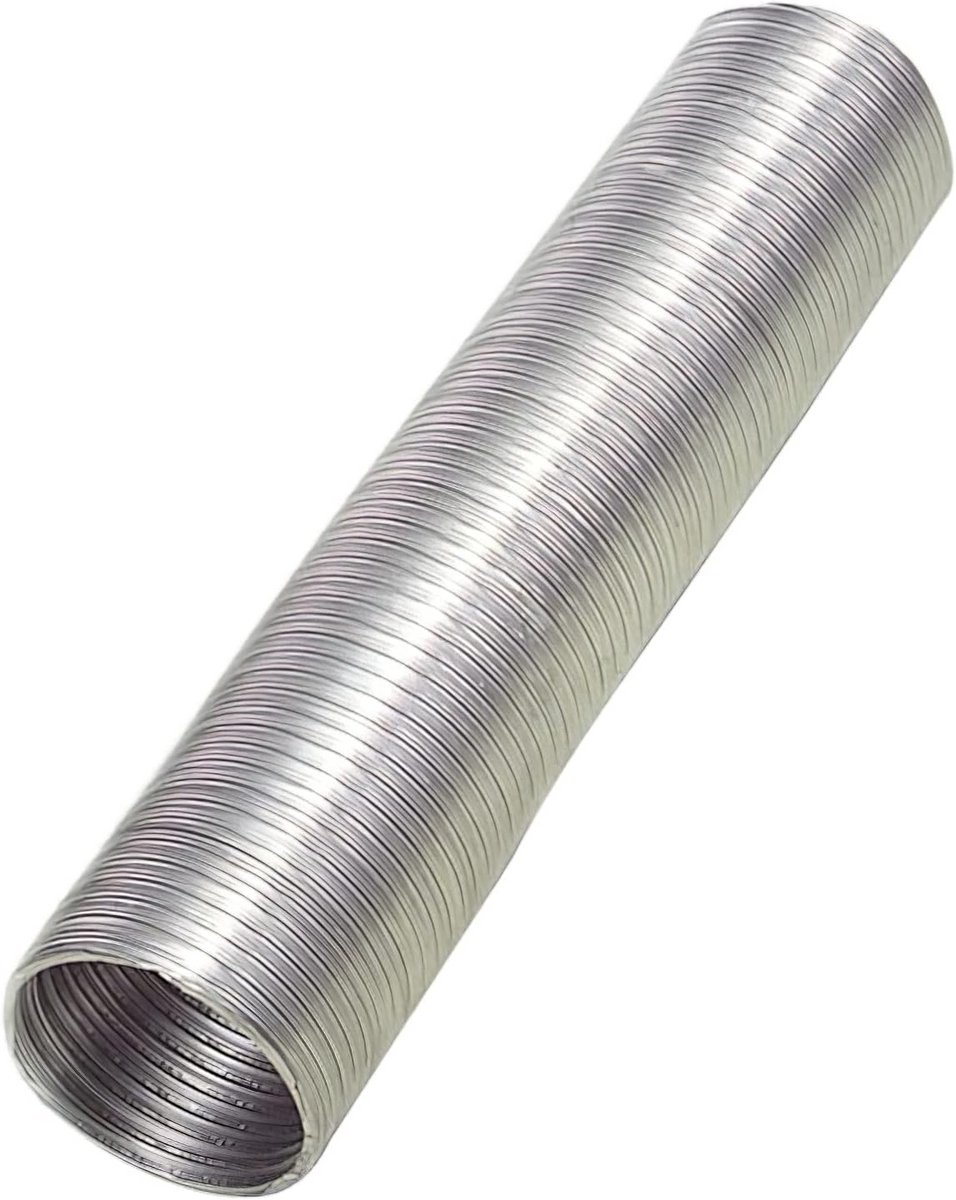 Flexibele Aluminium Afvoerbuis 120 mm Diameter - 5 Meter Lengte - Grijs