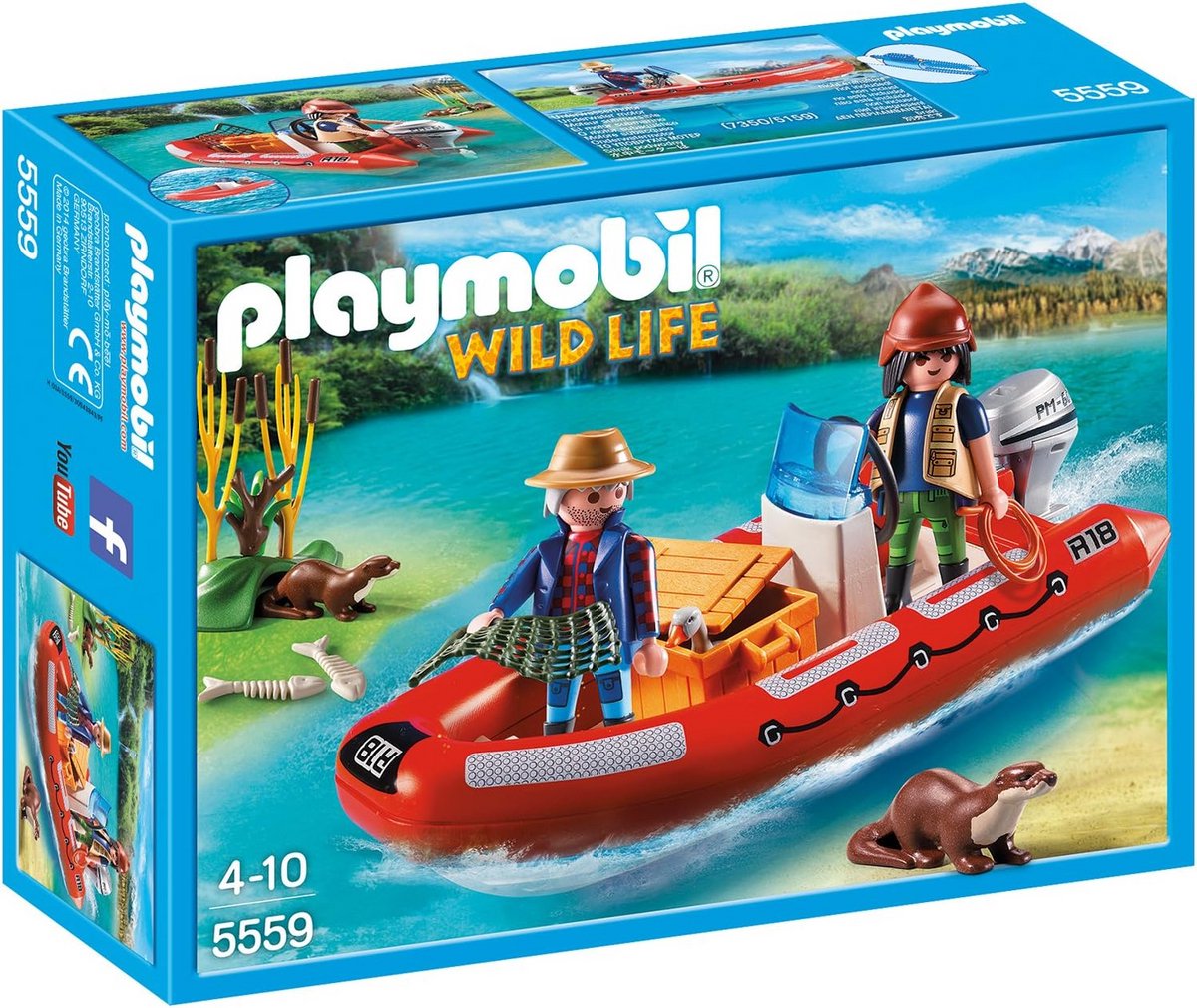 Rubberboot met Avonturiers Speelset vanaf 4 Jaar