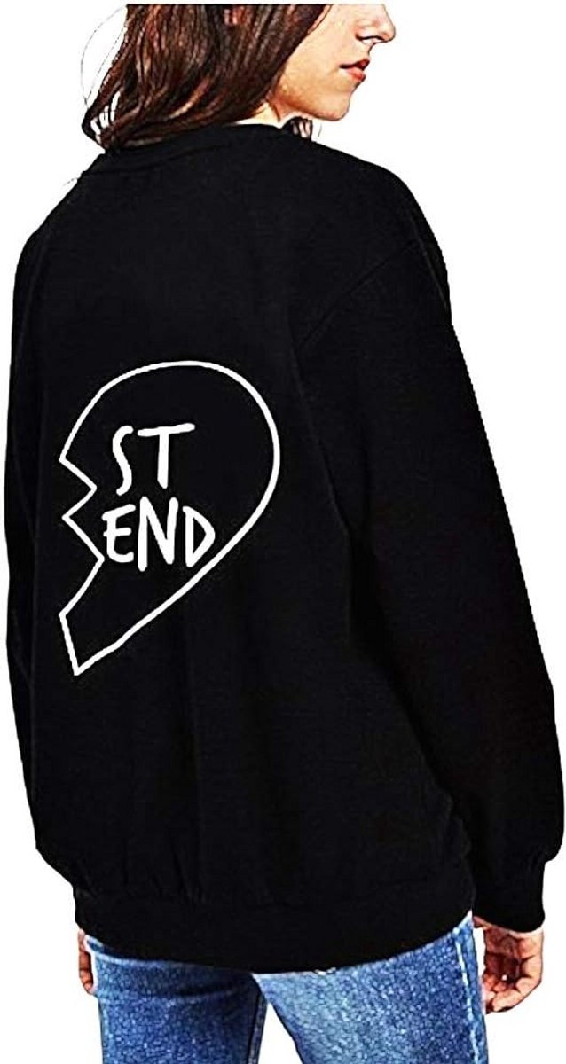 Zwart Dames Sweatshirt Maat L - Origineel Cadeau voor Beste Vriendin