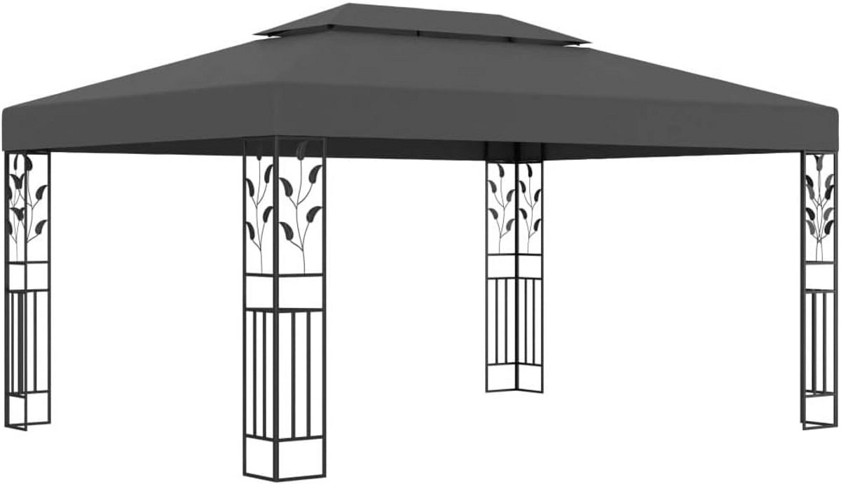 Luxe Partytent Tuinpaviljoen 3x4m met Dubbel Dak - Waterbestendig Feesttent