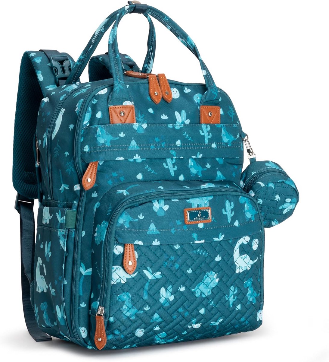 Luiertas Rugzak Unisex | Waterdicht met Aankleedkussen, Kinderwagenriemen & Fopspeenhoes