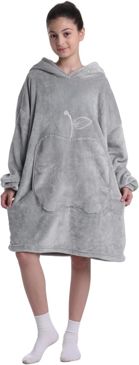 Oversized Deken Hoodie met Capuchon en Zak voor Kinderen en Tieners