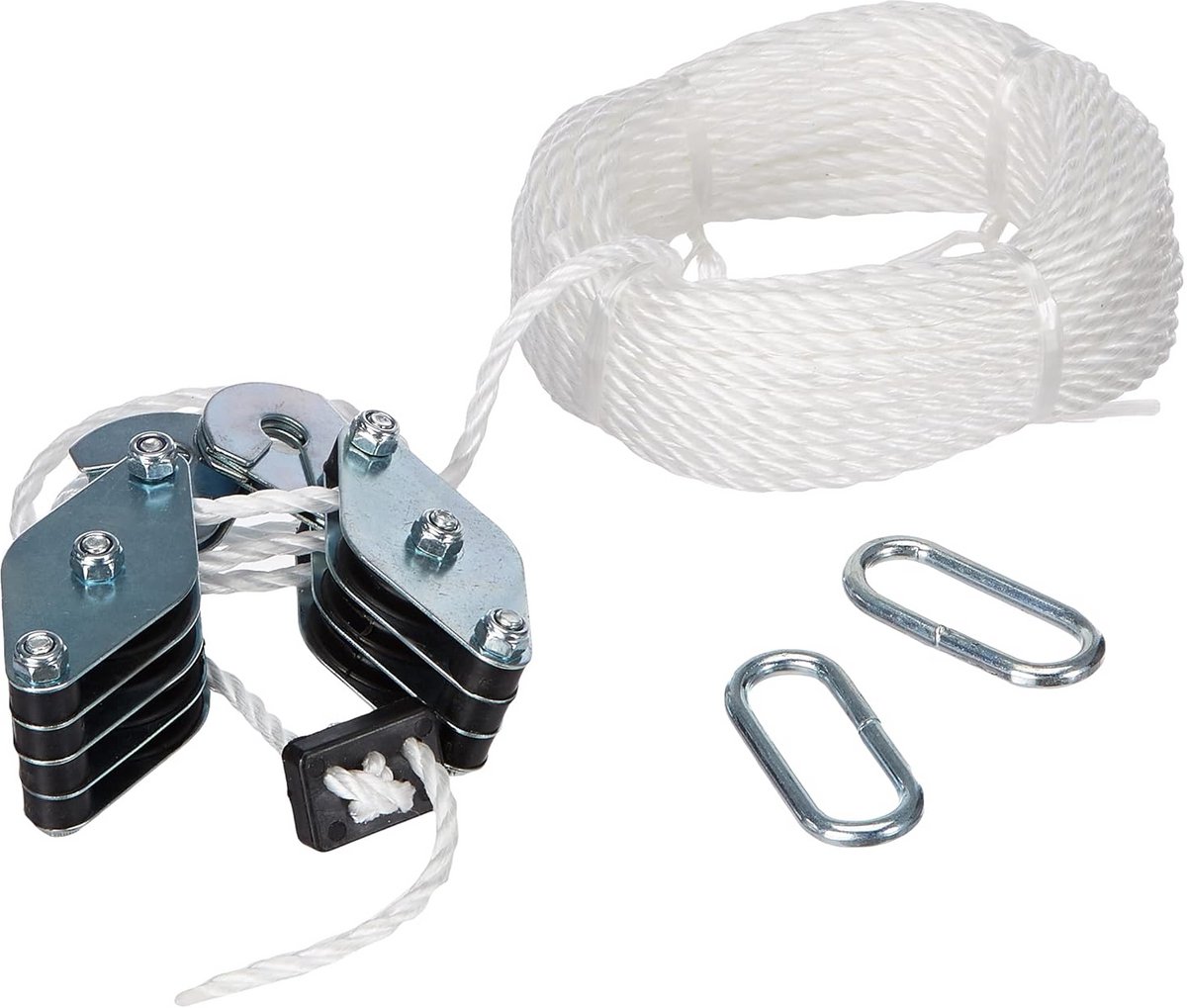 Sterk Nylon Touw met Haken 20 Meter - Veilige Hefcapaciteit 180 kg