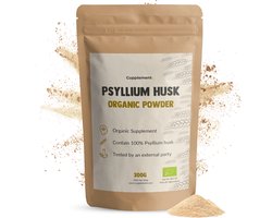 Cupplement Psylliumvezels Poeder Biologisch 300 gram - Vezel Vlozaad - Darmgezondheid - 20 dagen voorraad per zakje