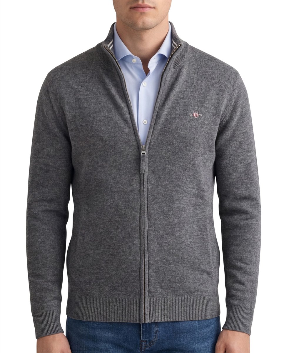 Gant vest grijs