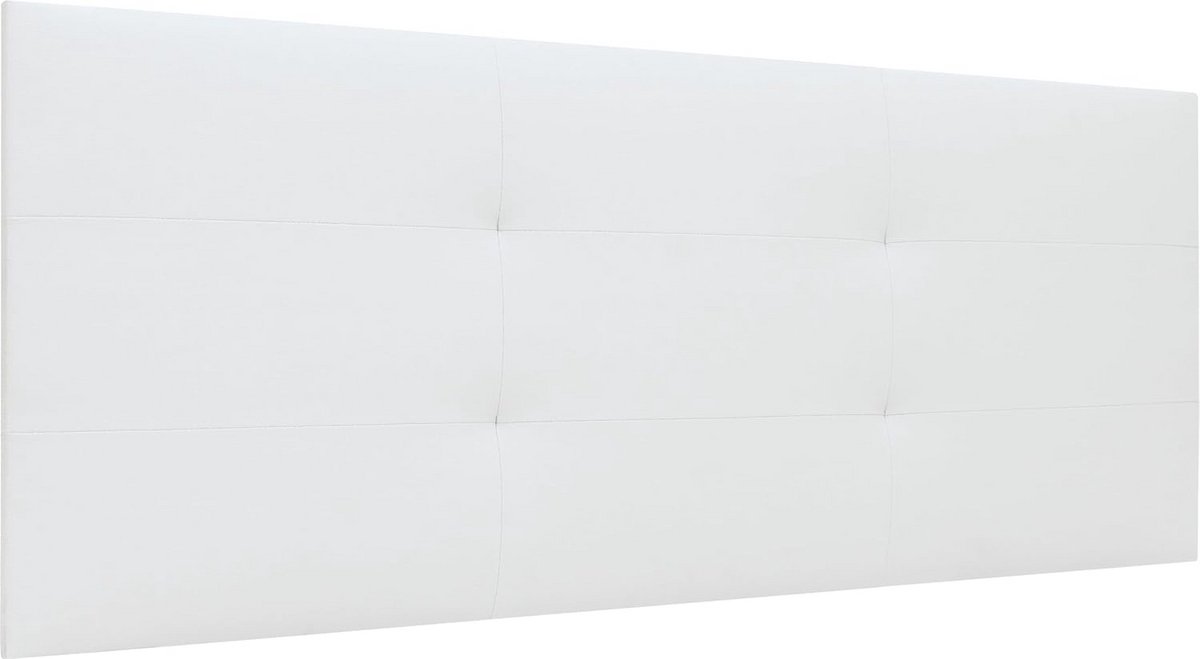 Verstelbaar Houten Hoofdbord Wit 130 x 60 cm