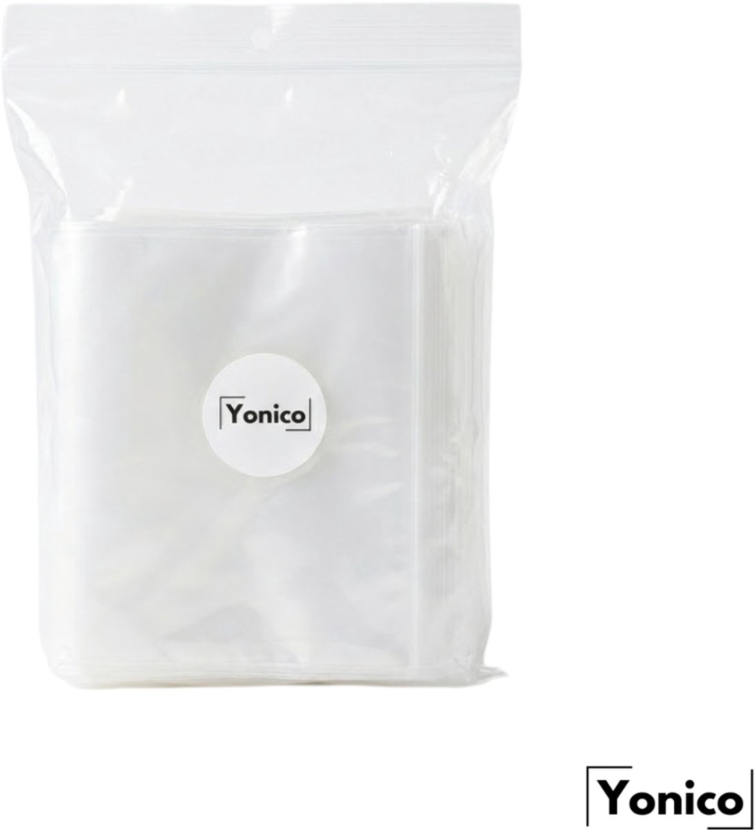 Yonico - Gripzakken - 120 x 180 mm – 50 Micron – Transparant – 100 Stuks