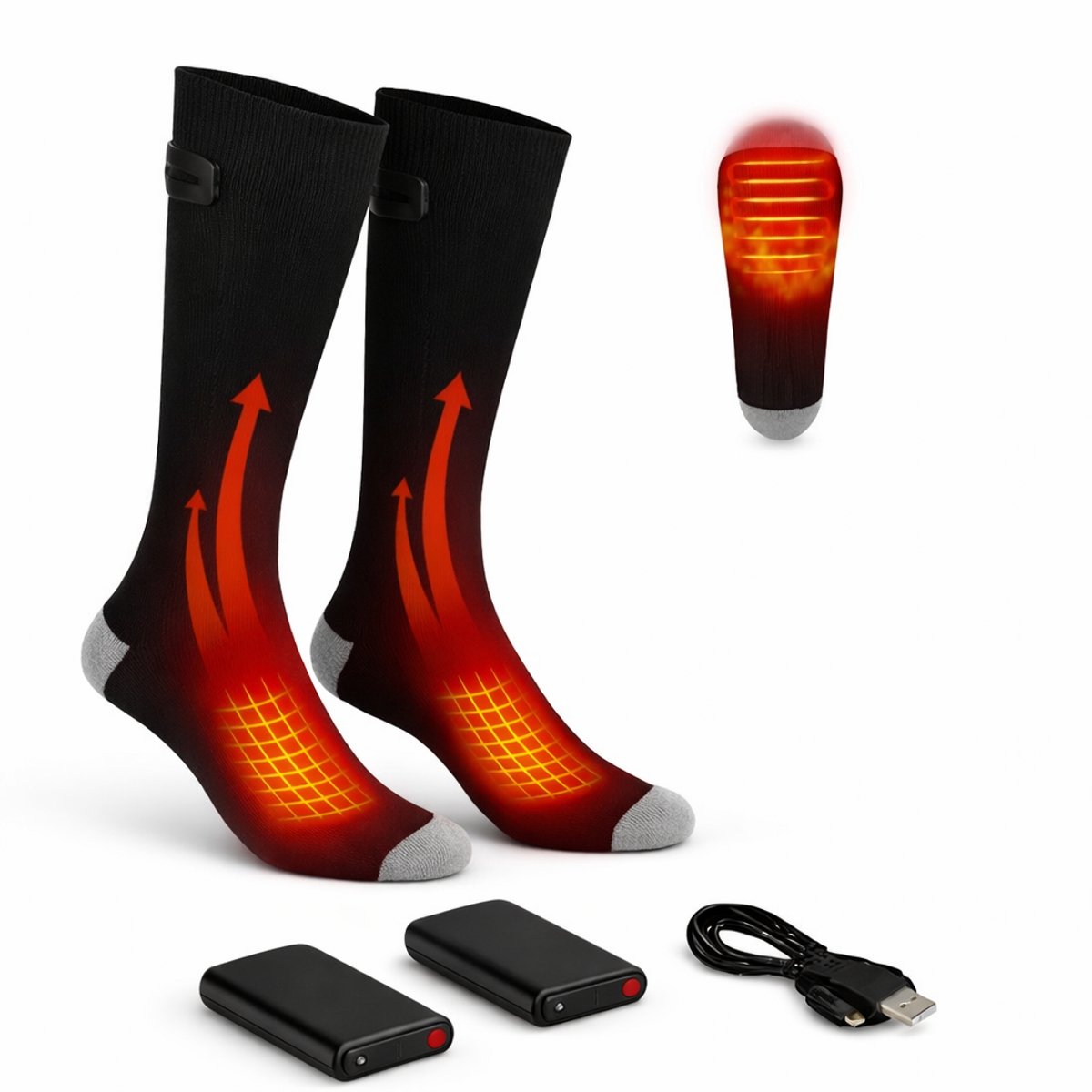 IMENGINE® Verwarmde Sokken – elektrische sokken…