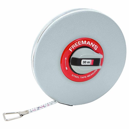 Professionele Stalen Rolmaat 30 Meter Met Meting in MM en CM | bol