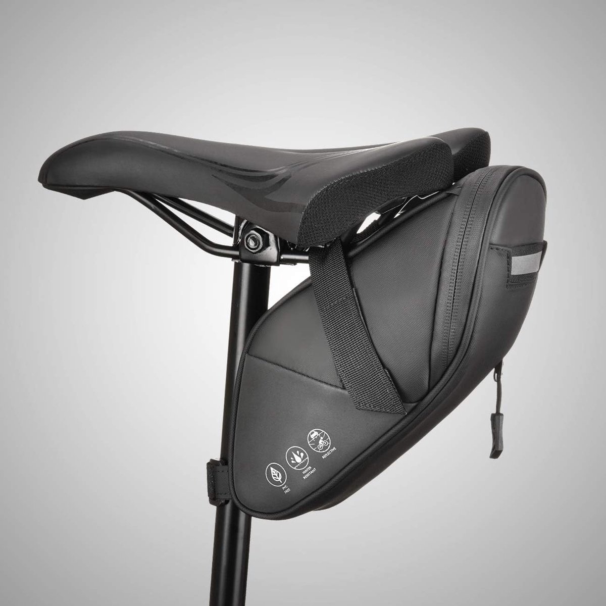 Stunq® Fietszadeltas – Waterdichte & Scheur vaste Achter tas – Reflecterend – Multifunctionele MTB, Racefiets & Fiets Tas – Bovenbuistas