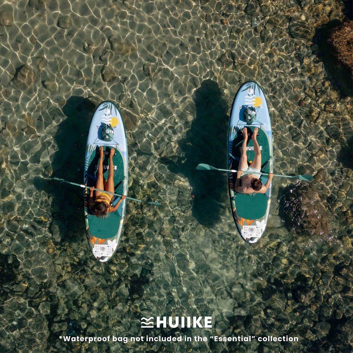 HUIIKE SUP Board - Opblaasbaar Paddle Board met Accessoires, Peddel, Vinnen, Pomp - Stand Up Paddle met Hoge Stabiliteit - 305 x 84 x 15 cm - Max. 130 kg – foto 8