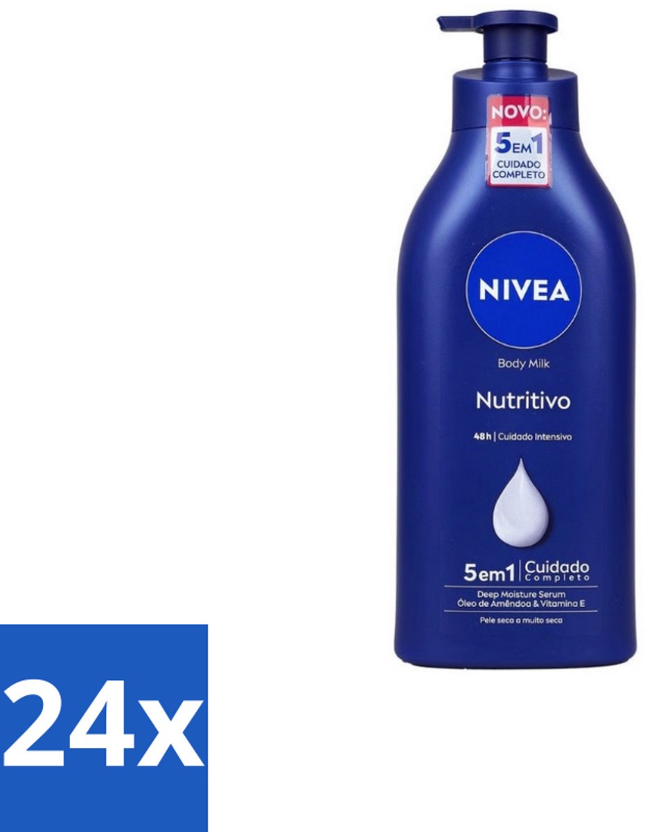 Nivea – Bodymilk – Original met Pomp – 500 ml - Voordeelverpakking - 24 stuks