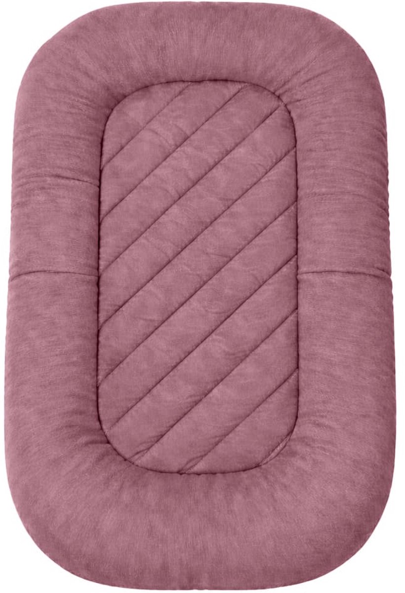 Honeybears Babynestje – Babynest meisjes/jongens - Zacht Babynestje – Wasbaar baby nestje - Rose – 75 x 45 cm