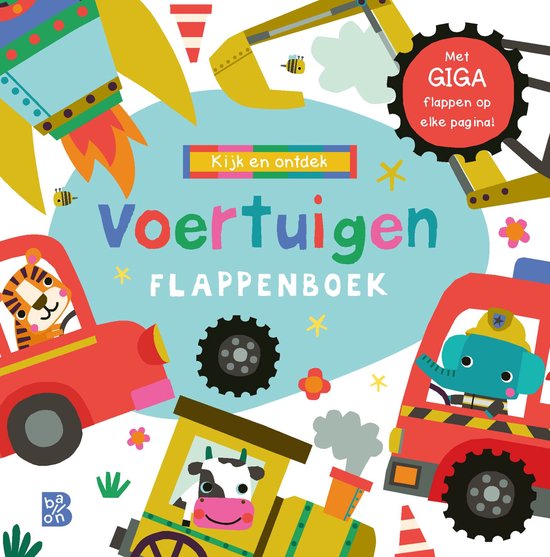 Kijk en ontdek: Voertuigen flappenboek - cover
