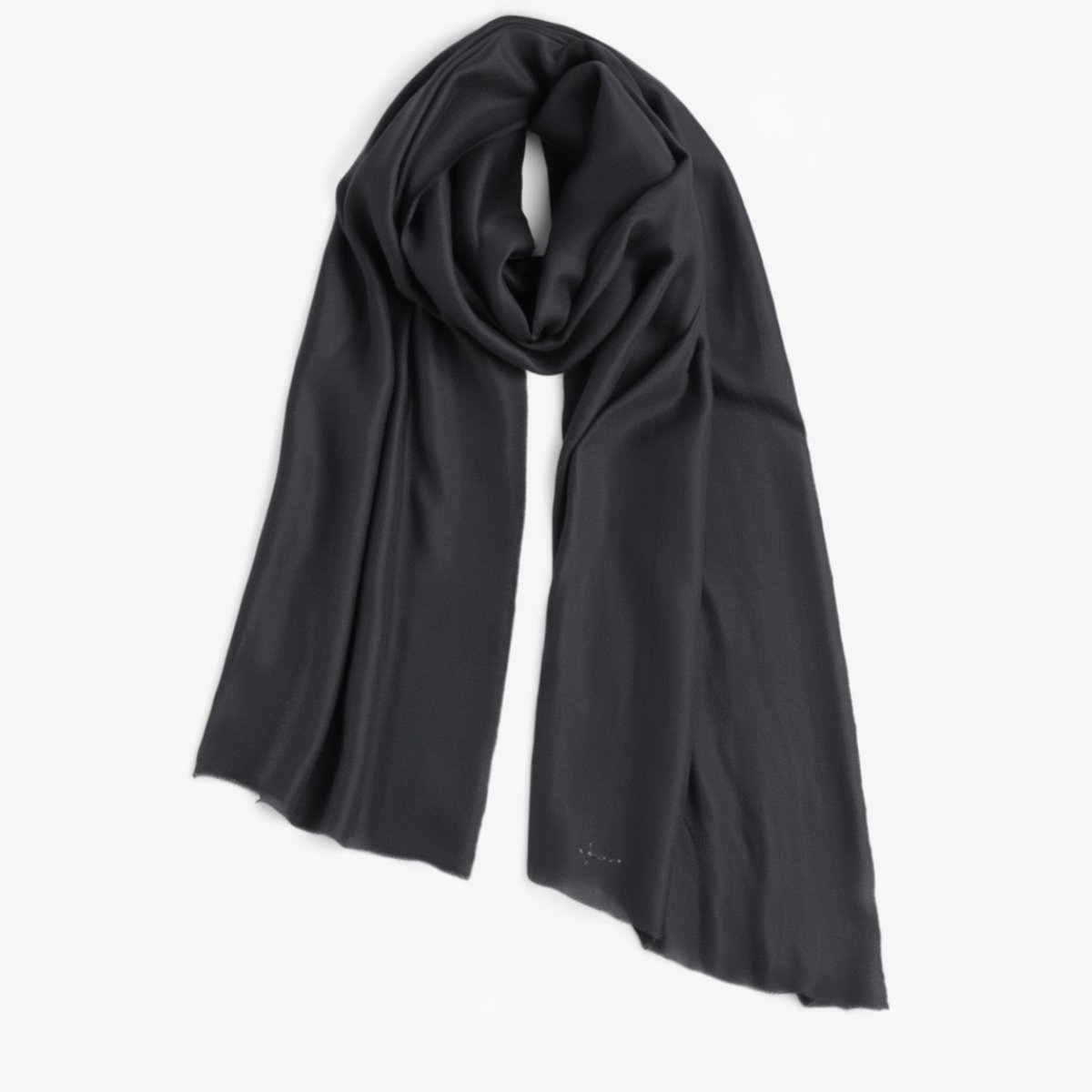 Good to Give - Cashmere Sjaal – Shawl van 100 % Cashmere – Warm & Zacht – Duurzaam gemaakt - Beluga Groengrijs