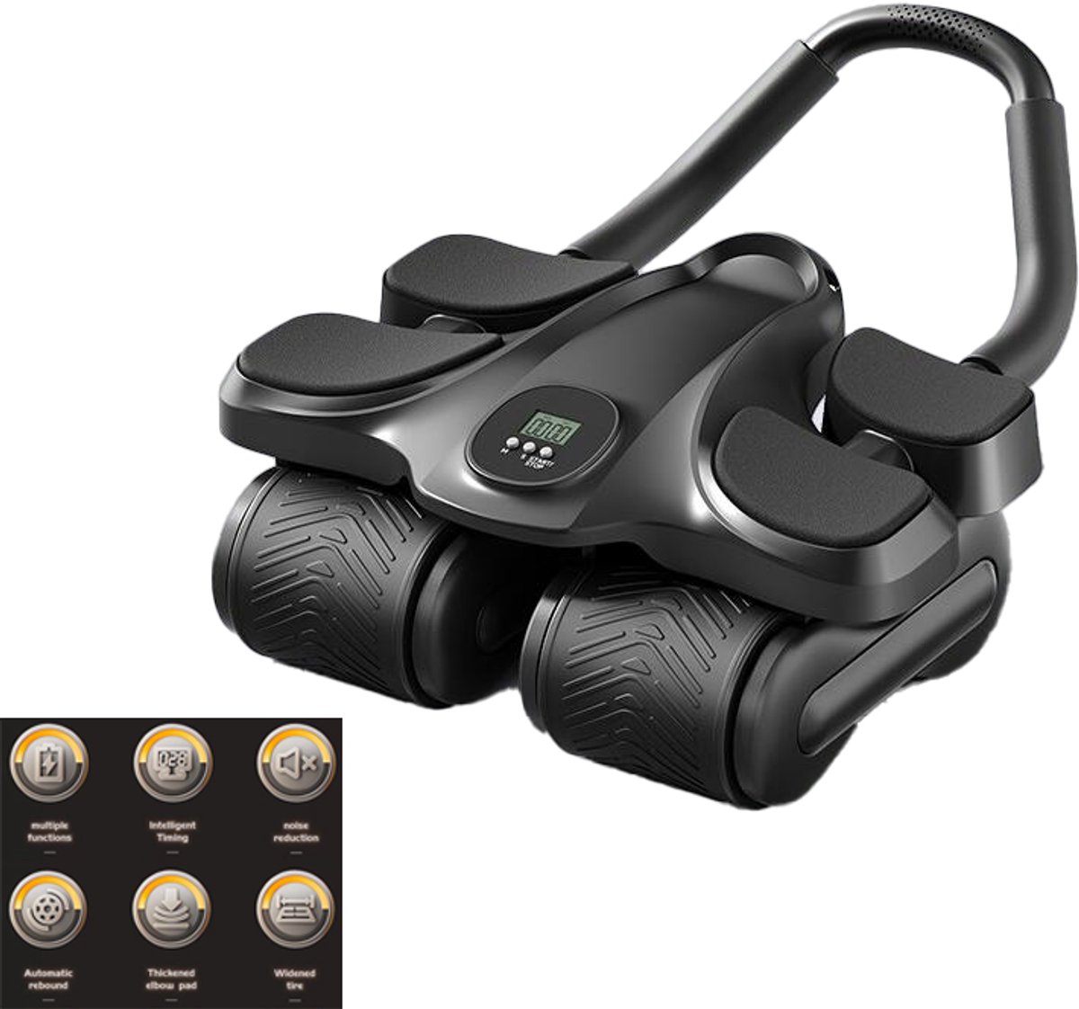 Hoge Ab Roller Buikspiertrainer met LCD Display - Hoge - €29,00