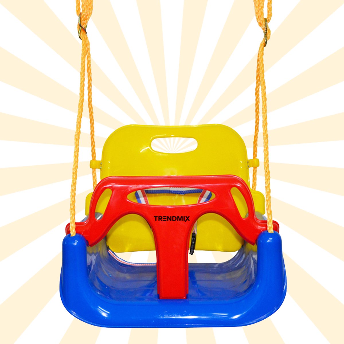 Trendmix Meegroei Schommel 3-in-1 Voor Baby, Peuter & Kleuter – Veilig Met Verstelbare Banden – Voor Binnen & Buiten Gebruik — afbeelding 2