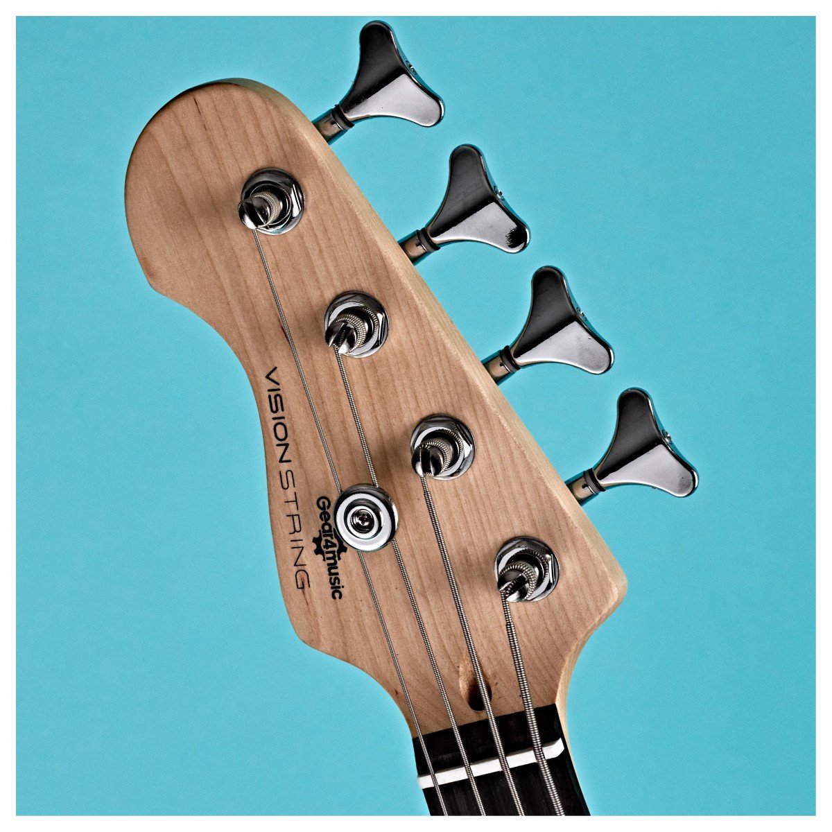VISIONSTRING Elektrische Basgitaar met 10W Versterker - - Beginnerspakket met Draagtas, Kabel, Gitaarband, Plectrum, StemapparaatZwart thumbnail 3