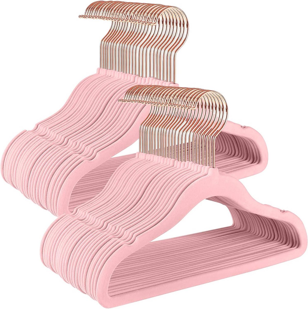 Fluwelen Baby Kleerhangers Antislip Kinderhangers 50 Stuks Ruimtebesparend