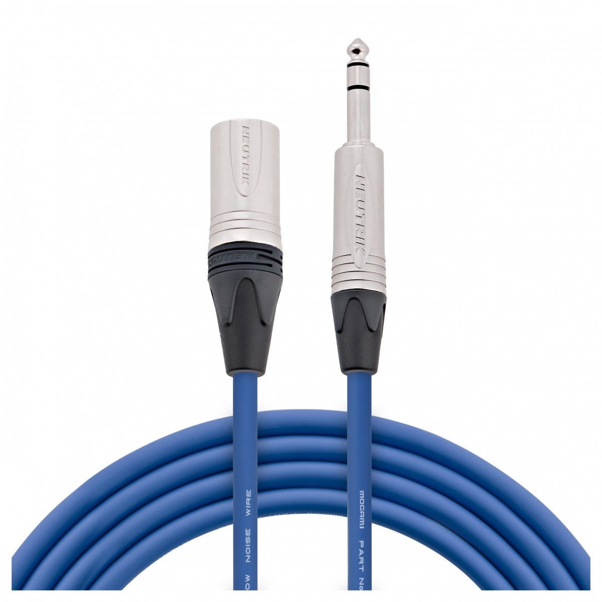 Studiospares Pro Neutrik XLR Male - Balanced Jack Mogami Kabel, 2,5m Blauw
