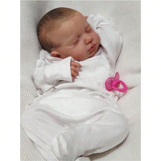 20 inch 50 cm Pasgeboren baby, levensechte, echte, zachte Reborn pop met handgetekend haar