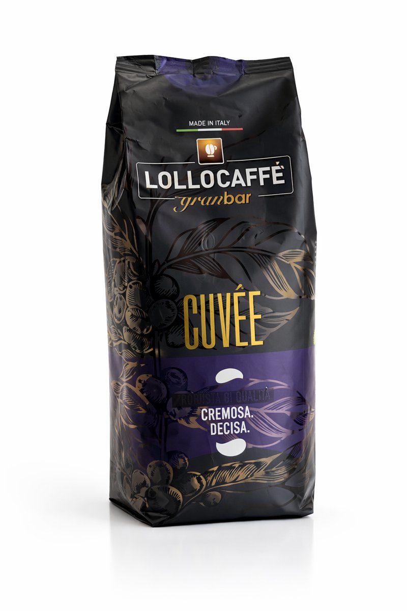 Lollo Caffè Gran Cuvée Premium koffiebonen – Italiaanse espresso – Intens, chocoladeachtig & romig – 1 kg