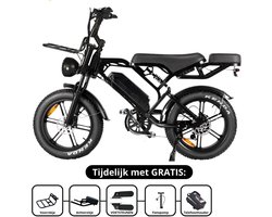 QM WHEEL V20 PRO - Fatbike - Hydraulische remmen - 250 Watt - Zwart